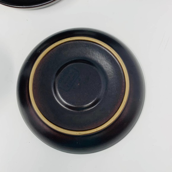 Vintage 1960’s Mod Flower Mug Denby Arabesque 6 Tea Cups And Saucers England - Picture 7 of 8